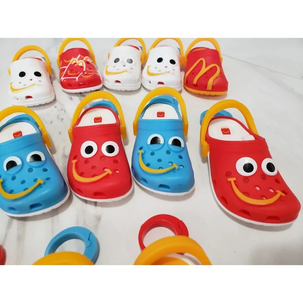12 McDonald's Mini Crocs Keychain Toy Huge Lot Assorted 2024 2026 No Box